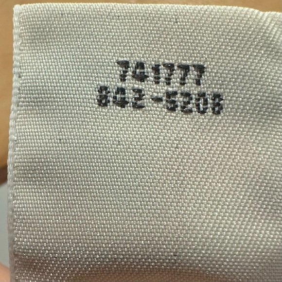 St. John's Bay Red and White Fitted Short Sleeve T-Shirt - Picture 7 of 7